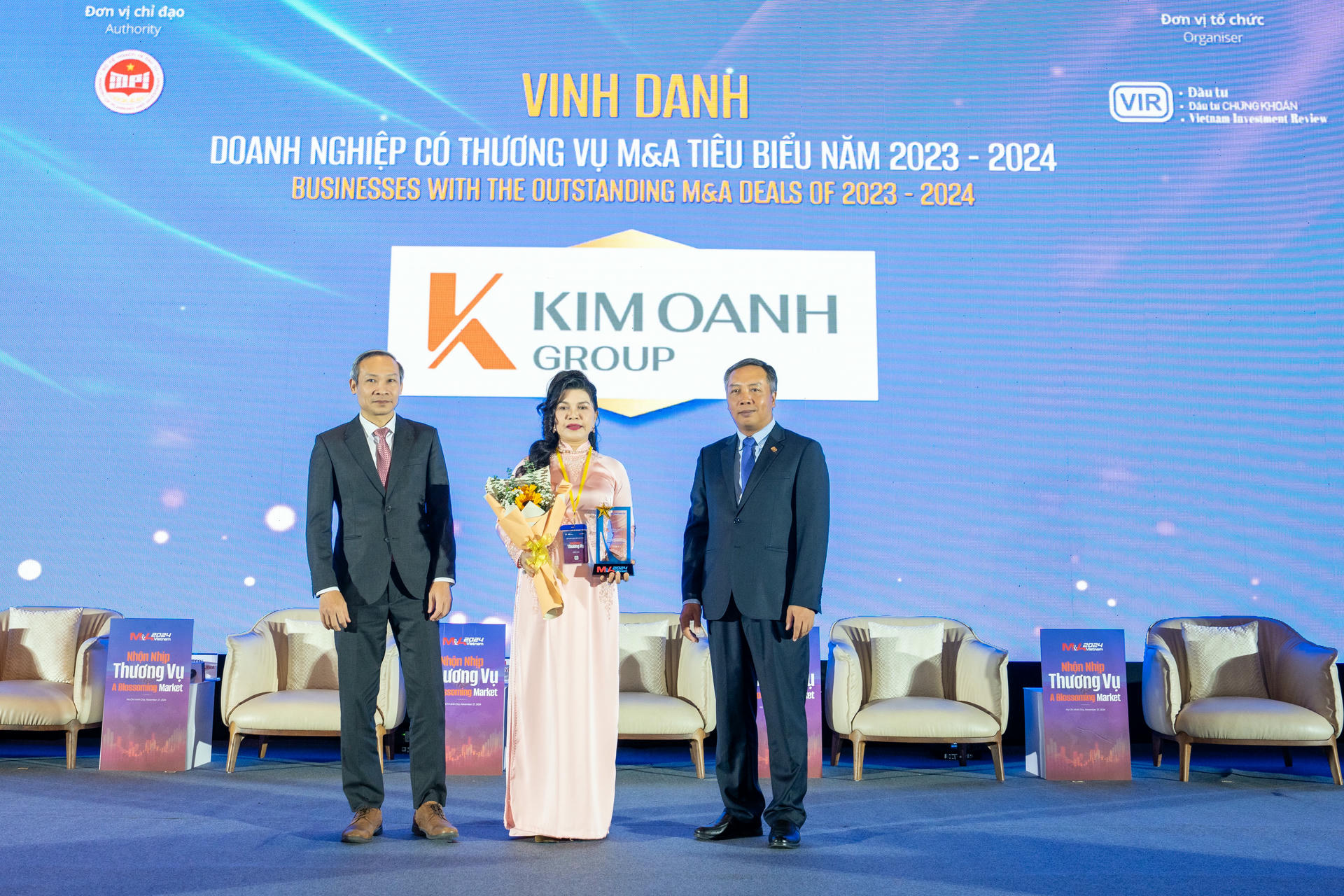 Kim Oanh Group được vinh danh Top 15 Doanh nghiệp có thương vụ M&#038;A tiêu biểu năm 2023 -2024